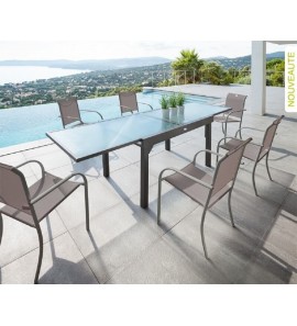 שולחן גן נפתח מאלומיניום1236