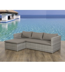 ספה פינתית מאלומיניום4453-ריהוט גן