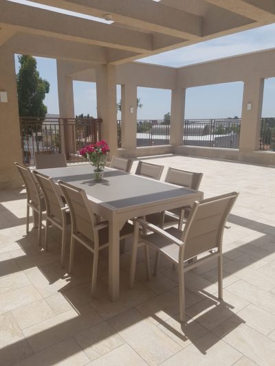 ריהוט גינה אלומיניום+6 כיסאות 55644877