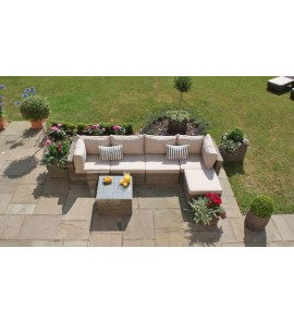 סלון ראטן עגול43986-ריהוט גן