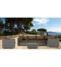 דגם ריהוט גן ראטן עם מבנה אלומיניום